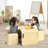 Costway 3 Piece Kids Wooden Table & Chair Set Children Multipurpose Homeschool Furniture -Child Furniture Store GUEST c9853385 95d6 4f0c a9ac 21bdf8a46c7e