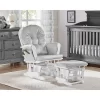 Suite Bebe Mason Glider And Ottoman - White Wood And Gray Fabric -Child Furniture Store GUEST ca5b8aaa e0da 471b 916f 3b2e711e1bcf