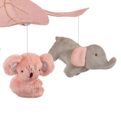 Lambs & Ivy Calypso Pink/Gray Koala & Elephant Musical Baby Crib Mobile 3 Lambs & Ivy Calypso Pink/Gray Koala & Elephant Musical Baby Crib Mobile