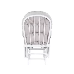 Suite Bebe Mason Glider & Ottoman - White/Woven Gray -Child Furniture Store GUEST cacdf7f7 f961 4549 b872 494e87d6b1bf