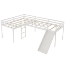 L-Shaped Twin Size Loft Bed With Ladder And Slide - ModernLuxe 13 L-Shaped Twin Size Loft Bed With Ladder And Slide - ModernLuxe -Child Furniture Store GUEST cc3c0c68 d550 4f18 a422 2ecb192dea93