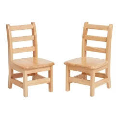 ECR4Kids Three Rung Ladderback Chair, Classroom Seating, Natural, 2-Pack -Child Furniture Store GUEST cd4a741d 208a 451a a55a 17e1478da2d2