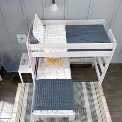 Max & Lily Farmhouse Twin Over Twin L-Shaped Bunk Bed With Desk -Child Furniture Store GUEST ce1da5ff 5807 4f8b a479 b0f8a3bfaca0