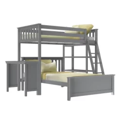 Max & Lily L-Shaped Twin Over Full Bunk Bed With Bookcase And Desk -Child Furniture Store GUEST ce5cd45d e059 4911 bb36 06577995e753