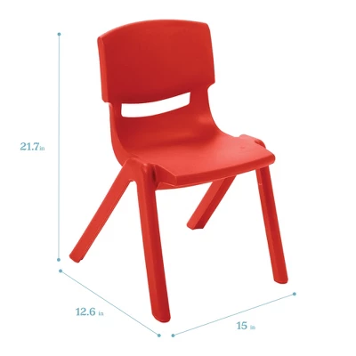 ECR4Kids 12 Inch Plastic Stackable Classroom Stack Chairs, Indoor/Outdoor For Kids-10pk 3 ECR4Kids 12 Inch Plastic Stackable Classroom Stack Chairs, Indoor/Outdoor For Kids-10pk