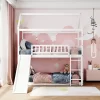 House Shape Twin Over Twin Bunk Bed With Slide - ModernLuxe -Child Furniture Store GUEST ced3d7b3 70b3 4870 a9c6 1e2861f0365f