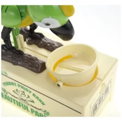 Insten Parrot Piggy Bank Robotic Coin Munching Toy Money Box, Green, 6.6x6.5 Inches -Child Furniture Store GUEST cffc3148 05be 40a0 a45d f6150bfe06a3