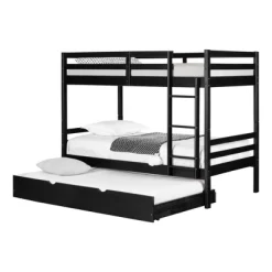 Fakto Bunk Beds With Trundle Matte Black - South Shore -Child Furniture Store GUEST d00ea91a 1e5a 4cb0 a4d3 978ce5639f97