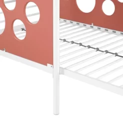 Twin Modern Cut-Out L-Shaped Metal Bunk Bed - Saracina Home -Child Furniture Store GUEST d136bdc3 f058 4dfd 808e 90088fa20ede