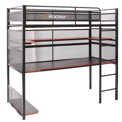 Gaming Bunk Bed Black/Red - X Rocker 10 Gaming Bunk Bed Black/Red - X Rocker - Image 8