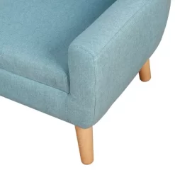 Qaba 2-Seat Kids Sofa Linen Fabric And Wooden Frame Sofa For Kids And Toddlers Ages 3-7, 11" High Seat -Child Furniture Store GUEST d271758f c75d 42e2 9d7d ed8f66d42970