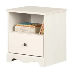 Lyara 1 Drawer Nightstand White Wash - South Shore -Child Furniture Store GUEST d353886b 1538 46ad a659 f3c2f28bf261