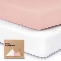 KeaBabies 2pk Soothe Fitted Crib Sheets Neutral, Organic Baby Crib Sheets, Fits Standard Nursery Baby Mattress -Child Furniture Store GUEST d4005196 1ef6 4988 a045 a7f7bdf5890f