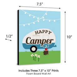 Big Dot Of Happiness Happy Camper - Nursery Wall Art, Kids Room Decor And Camping Home Decorations - Gift Ideas - 7.5 X 10 - Set Of 3 Prints -Child Furniture Store GUEST d41cfb51 be74 447d af53 87a94c7d9048