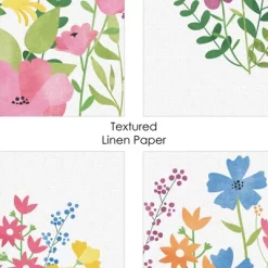 Big Dot Of Happiness Wildflowers - Unframed Floral Nursery And Room Decor Linen Paper Wall Art - Set Of 4 - Artisms - 8 X 10 Inches -Child Furniture Store GUEST d4cd7fb1 5e3a 4949 9554 fd09c0081b4d