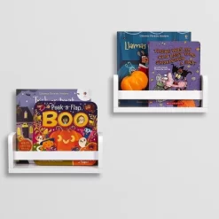 2pk Kids' 10" Floating Wall Mount Bookshelf Set White - RiverRidge Home -Child Furniture Store GUEST d62d43a0 7f58 465f b8d5 e8baf84e8b4a