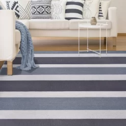 Modern Classic Coastal Stripes Indoor/ Outdoor Area Rug By Blue Nile Mills -Child Furniture Store GUEST d6aa3e40 0d80 4523 b118 d769768113ca
