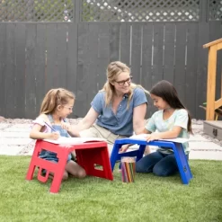 ECR4Kids Linking Stools, Children's Stackable Seat, Portable Floor Table, 4-Piece -Child Furniture Store GUEST d92a9cb9 1ba8 4d56 b587 092a821175b3