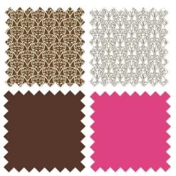 Bacati - Damask Pink Chocolate 3 Pc Toddler Sheet Set -Child Furniture Store GUEST da498a2d 7783 4f42 b52f da67dc8de04c
