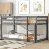 Twin Size Loft Bed With Safety Rail And Ladder-ModernLuxe