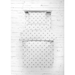 Bacati - Star Gray Ikat Muslin 4pc Toddler Bedding Set -Child Furniture Store GUEST dd847af3 9c42 4ada b735 1a983650abee