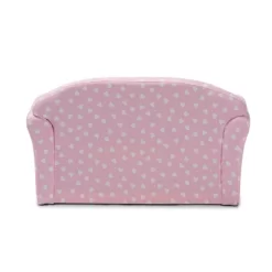 Erica Heart Upholstered Kids' 2 Seater Sofa Pink - Baxton Studio -Child Furniture Store GUEST de0953a9 c490 4d18 95d2 0302460c7467