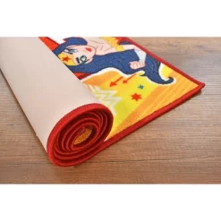 KC CUBS | Justice League Girls Kids Hopscotch Number Counting Educational Learning & Game Play Nursery Bedroom Classroom Rug Carpet, 2' 7" X 6' 0" -Child Furniture Store GUEST de6faf6f 8f1b 468d 85b5 6c87d02f2cea