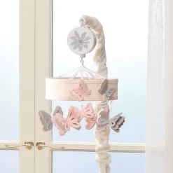 Lambs & Ivy Baby Blooms Pink Butterfly Musical Baby Crib Mobile Soother Toy -Child Furniture Store GUEST df60ad26 2480 454a ad7e e5bc7918ace3