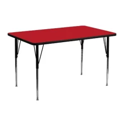 Flash Furniture 24''W X 48''L Rectangular HP Laminate Activity Table - Standard Height Adjustable Legs -Child Furniture Store GUEST e069c084 c55e 4cea 8288 a3f011f14ef8