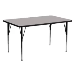 Emma And Oliver 24x60 Rectangle HP Laminate Adjustable Activity Table -Child Furniture Store GUEST e17b79eb febd 418f b8e7 1d10d77688ce