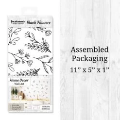 Black Flowers Wall Decor - Decalcomania -Child Furniture Store GUEST e205af94 b34c 4d80 a40d b03af8898a61