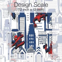 Spider-Man Cityscape Peel And Stick Wallpaper Red/Blue/Gray - RoomMates -Child Furniture Store GUEST e2492c87 3a83 432a a9e6 381b2a6648d0
