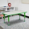 Emma And Oliver 23.625"W X 47.25"L Rectangular Plastic Height Adjustable Activity Table -Child Furniture Store GUEST e307b05f 0eed 4760 a404 4fb0b38d12e6 1