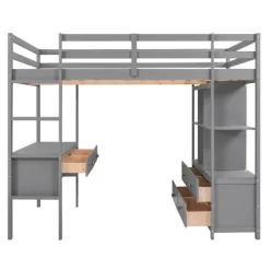 Loft Bed With Built-In Desk, Storage Shelves And Drawers - ModernLuxe -Child Furniture Store GUEST e4013bf3 cba0 4eaf 89ef c24e873a6532