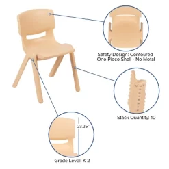 Flash Furniture 2 Pack Plastic Stackable School Chair With 13.25" Seat Height -Child Furniture Store GUEST e692b49a c809 4b9c bc72 afb8f69426cc 1