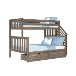 Max & Lily Twin Over Full Staircase Bunk Bed With Storage Drawers -Child Furniture Store GUEST e6ad36f4 b7e7 4953 8ab2 3955abeda64a