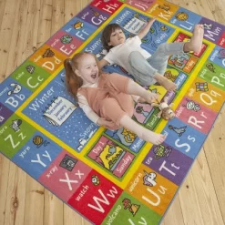 KC CUBS Boy & Girl Kids ABC Alphabet, Seasons, Months & Days Educational Learning & Fun Game Play Nursery Bedroom Classroom Rug Carpet -Child Furniture Store GUEST e6b3849e 775e 441e 9a66 88d34ab71133