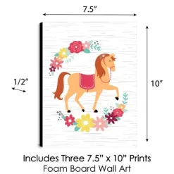 Big Dot Of Happiness Run Wild Horses - Floral Pony Nursery Wall Art And Kids Room Decor - 7.5 X 10 Inches - Set Of 3 Prints 9 Big Dot Of Happiness Run Wild Horses - Floral Pony Nursery Wall Art And Kids Room Decor - 7.5 X 10 Inches - Set Of 3 Prints -Child Furniture Store GUEST e72032bf c415 45bd a20a e09f19fb46d8