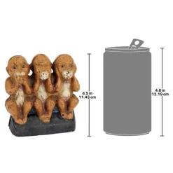 Design Toscano Speak No, See No, Hear No Evil Monkeys Still Action Die-Cast Iron Coin Bank -Child Furniture Store GUEST e9d7472d 3ca6 4138 b42a 58c8f9f9b19a