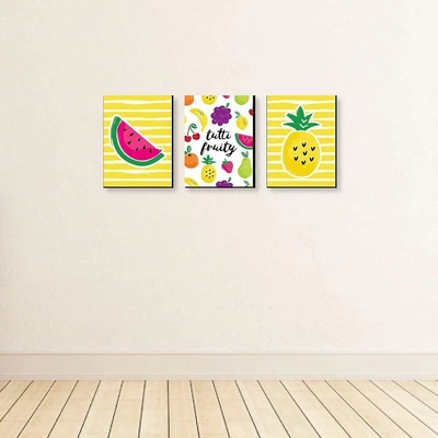 Big Dot Of Happiness Tutti Fruity - Nursery Wall Art, Kids Room And Decor Frutti Summer Home Decor - Gift Ideas - 7.5 X 10 Inches - Set Of 3 Prints 4 Big Dot Of Happiness Tutti Fruity - Nursery Wall Art, Kids Room And Decor Frutti Summer Home Decor - Gift Ideas - 7.5 X 10 Inches - Set Of 3 Prints - Image 2
