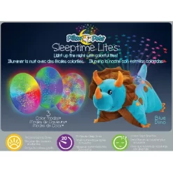 Sleeptime Lite Dinosaur Plush LED Nightlight Blue - Pillow Pets -Child Furniture Store GUEST ec1e0b2a d02a 4cc0 b201 94497dad8190