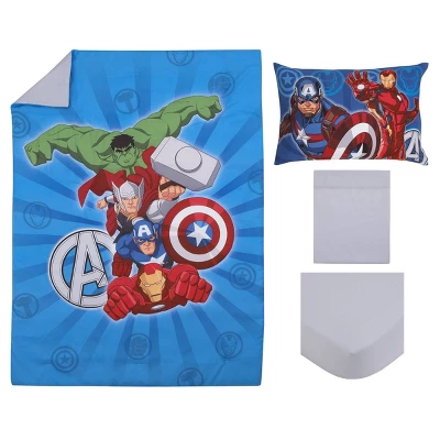 4pc Toddler Marvel Team Avengers Bedding Set 7 4pc Toddler Marvel Team Avengers Bedding Set - Image 5