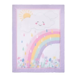 Sammy & Lou Rainbow Showers Crib Bedding Set - 4pc -Child Furniture Store GUEST ed9045e7 561c 4abd 903c c39c61236e65