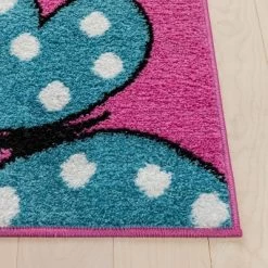 Well Woven Modern Daisy Butterflies Bright Kids Room Carpet Soft Durable Pink Area Rug -Child Furniture Store GUEST edaaa2ab c3b9 4563 a306 d82996ae6f3d