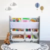 Read N Play 6 Bin Organizer & 2 Tier Bookrack White - Humble Crew -Child Furniture Store GUEST ee8331d6 c1d1 450a 9d1a 575b9c24d09c