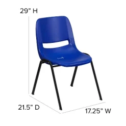 Flash Furniture HERCULES Series 661 Lb. Capacity Ergonomic Shell Stack Chair With 16'' Seat Height -Child Furniture Store GUEST ee8eb505 486c 49d3 9d3e 248cdf5d699d