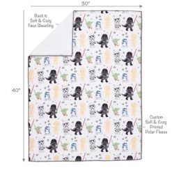 Lambs & Ivy Star Wars Classic Fleece Baby Blanket - Yoda/Darth Vader/R2-D2/C-3PO 13 Lambs & Ivy Star Wars Classic Fleece Baby Blanket - Yoda/Darth Vader/R2-D2/C-3PO -Child Furniture Store GUEST ef35ac69 1cfc 44a0 bdb5 47b453242142