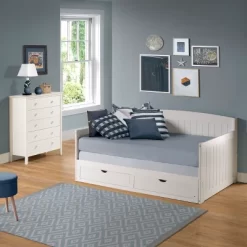 King Harmony Daybed With Conversion White - Alaterre Furniture -Child Furniture Store GUEST f1d3b3e6 fd5a 4935 a7d7 bf422a61a419