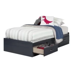 Twin Ulysses Mates Bed With 3 Drawers Blueberry - South Shore -Child Furniture Store GUEST f1f29c29 a6f9 49d8 bfca 2a94b3f9475e