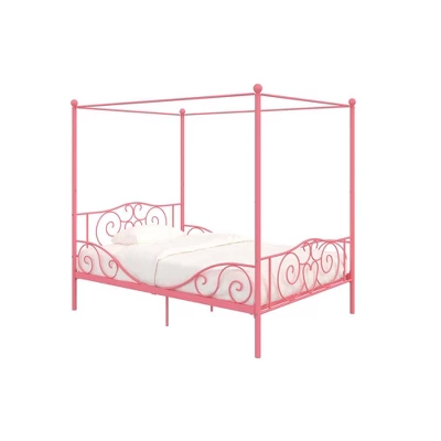 Full Clara Metal Bed Pink - Room & Joy 3 Full Clara Metal Bed Pink - Room & Joy